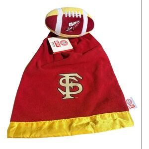 Florida State Seminoles NCAA Snuggle Ball Football Plush Lovey Blanket 2005
